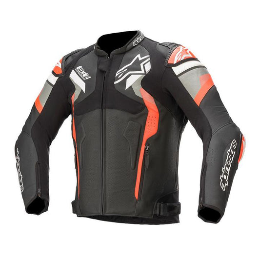 Alpinestars Atem V4 Leather Jacket Black Red