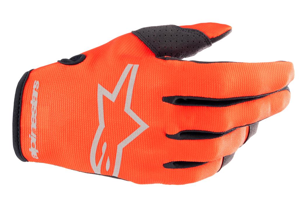 Alpinestars MX23 Youth Radar Gloves Hot Orange Black