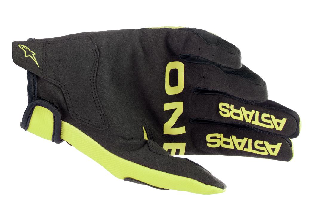 Alpinestars MX23 Youth Radar Gloves Yellow Fluro Black