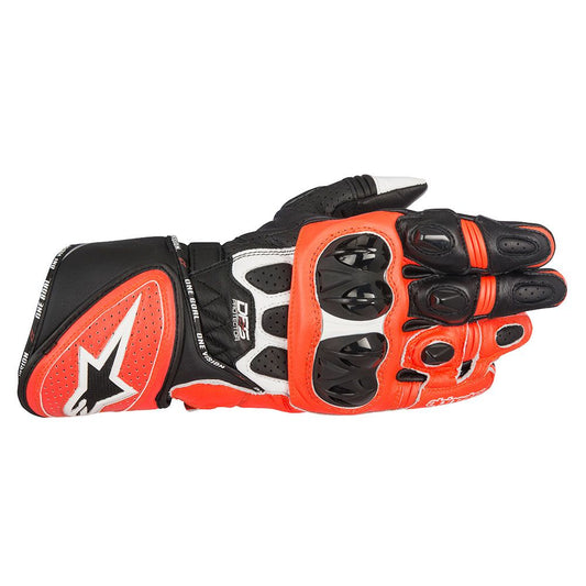 Alpinestars Gp Plus R Gloves Black White Fluro Red