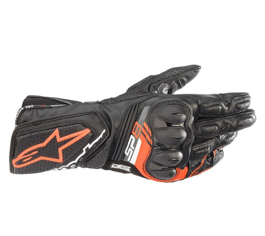 Alpinestars Sp8 V3 Leather Gloves - Black / Red