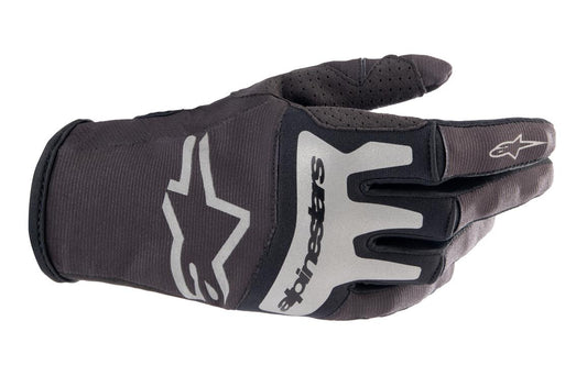 Alpinestars MX23 Techstar Gloves Black Brushed Silver