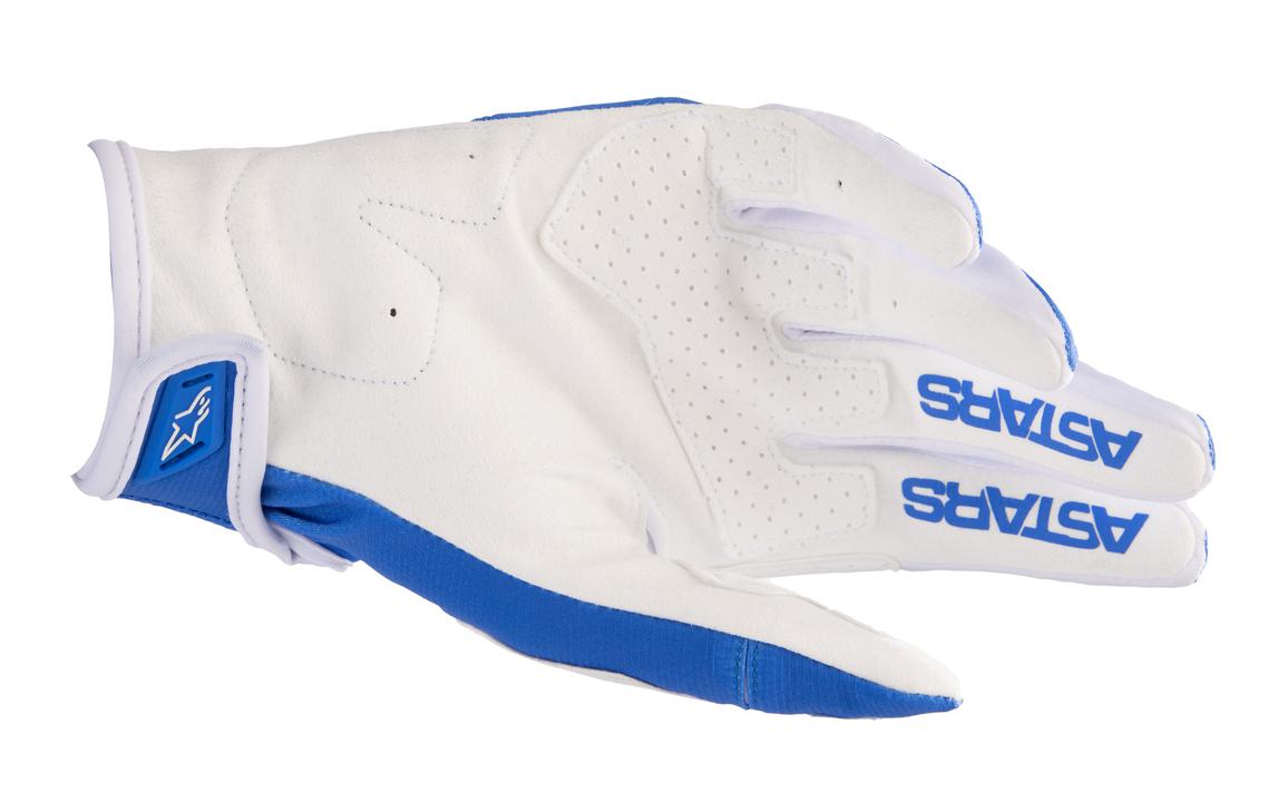 Alpinestars MX23 Techstar Gloves Ucla Blue Brushed Gold