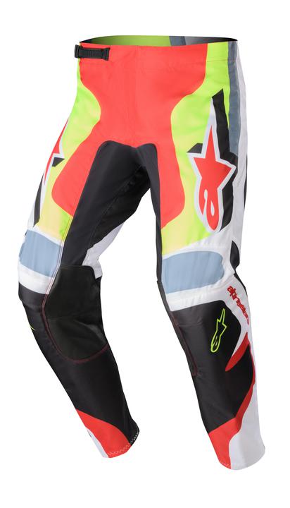 Alpinestars MX23 Fluid Agent Pants Black Mars Red Yellow Fluro