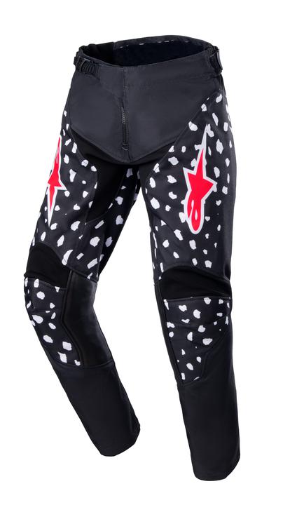 Alpinestars MX23 Youth Racer North Pants Black Neon Red