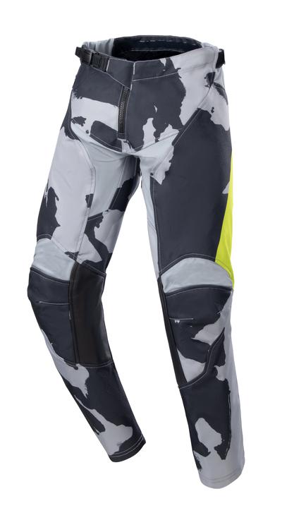 Alpinestars MX23 Youth Racer Tactical Pants - Grey-Camo / Yellow