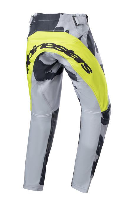 Alpinestars MX23 Youth Racer Tactical Pant Cast Gray Camo Yellow Fluro