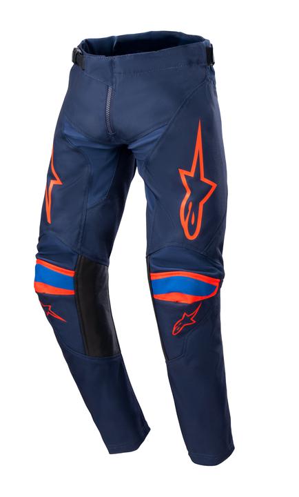 Alpinestars MX23 Youth Racer Narin Pants Night Navy Hot Orange