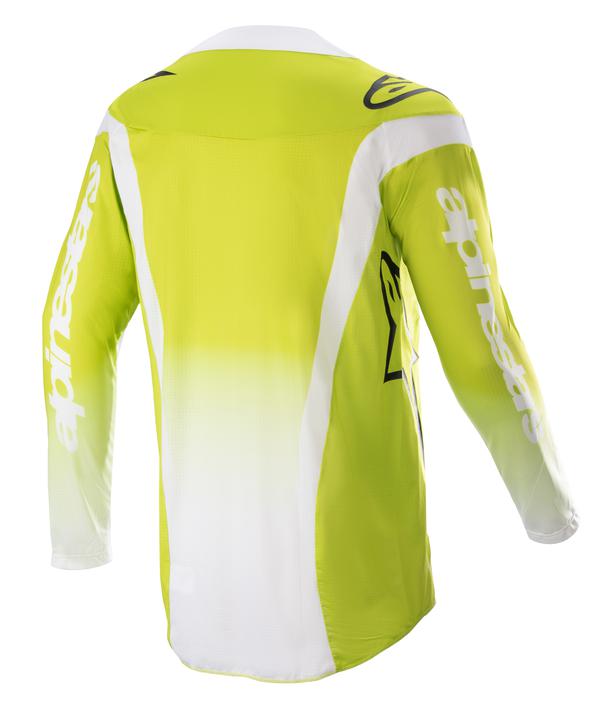 Alpinestars MX23 Techstar Push Jersey Yellow Fluro White