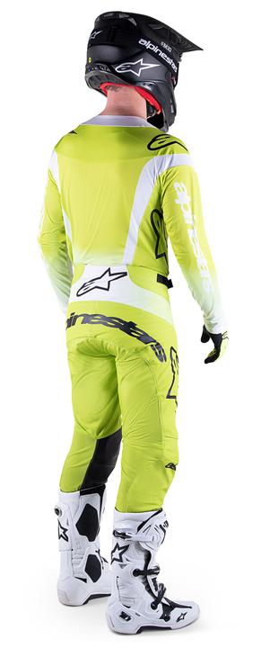 Alpinestars MX23 Techstar Push Jersey Yellow Fluro White