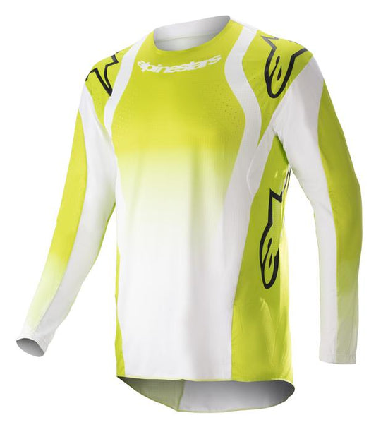 Alpinestars MX23 Techstar Push Jersey Yellow Fluro White