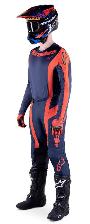 Alpinestars MX23 Techstar Arch Jersey Night Navy Hot Orange