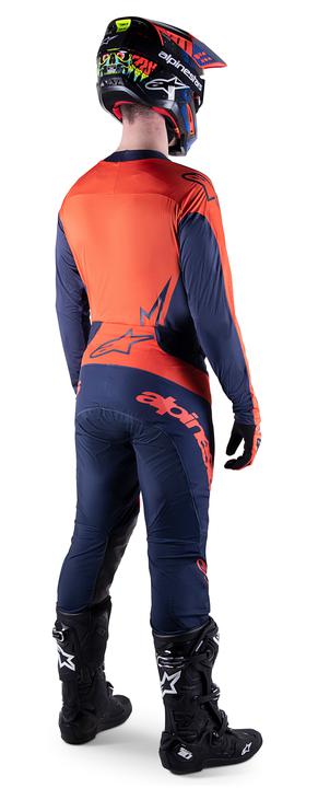 Alpinestars MX23 Techstar Arch Jersey Night Navy Hot Orange