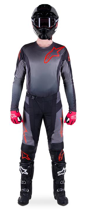 Alpinestars MX23 Techstar Sein Pants Black Neon Red