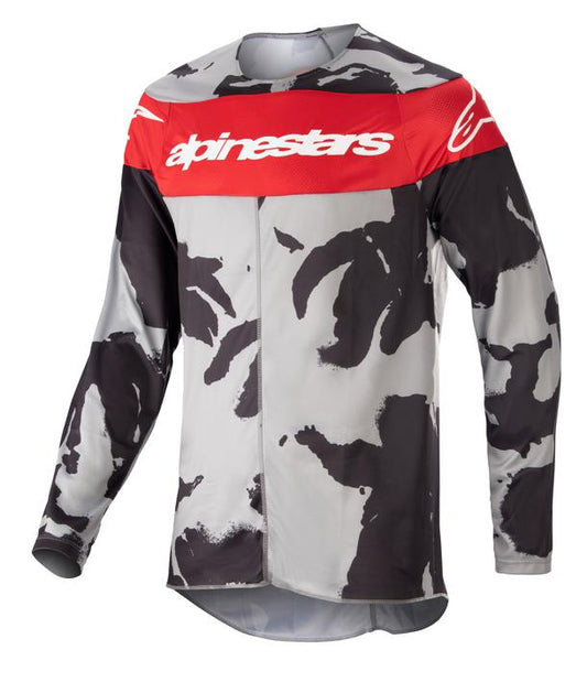 Alpinestars MX23 Racer Tactical Jersey Cast Gray Camo Mars Red