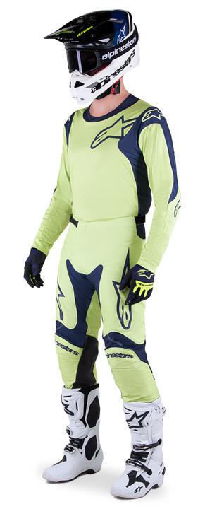 Alpinestars MX23 Racer Hoen Pants - Navy / Fluorite Green