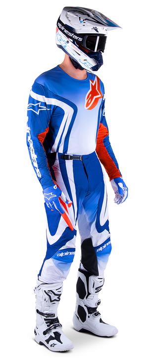 Alpinestars MX23 Racer Semi Jersey Blue Hot Orange