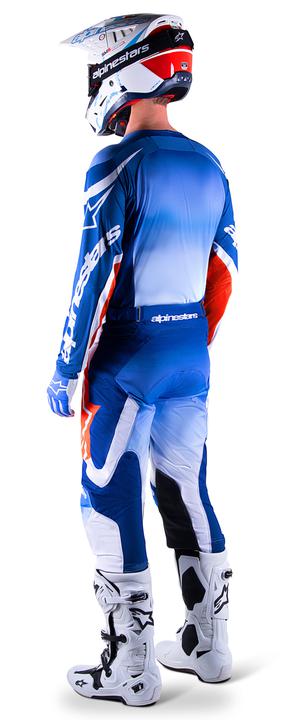Alpinestars Racer Semi Jersey - White / Blue / Orange