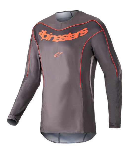 Alpinestars Fluid Lurv Jersey - Magnet / Neon Red
