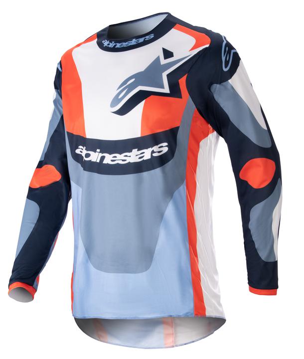 Alpinestars MX23 Fluid Agent Jersey Night Navy Hot Orange