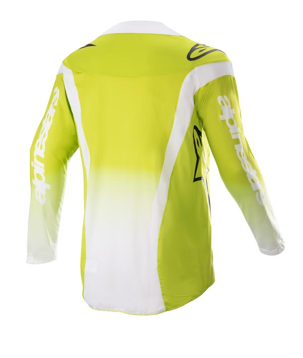 Alpinestars MX23 Youth Racer Push Jersey Yellow Fluro White