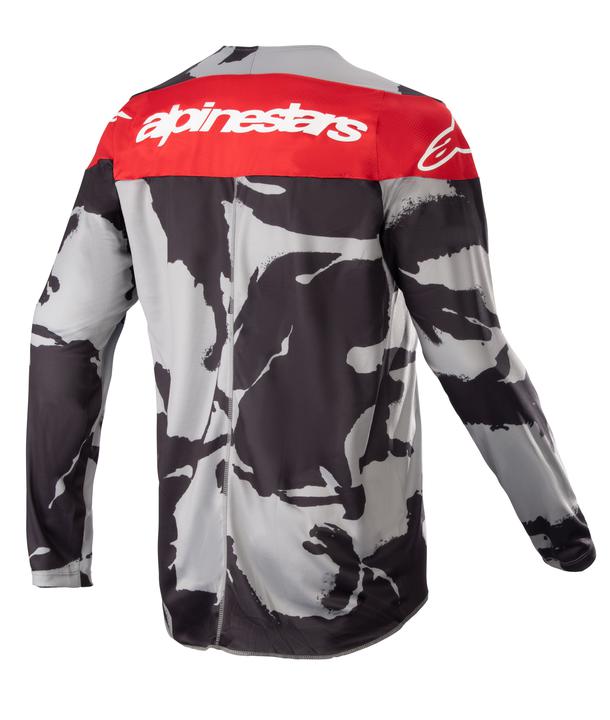 Alpinestars MX23 Youth Racer Tactical Jersey Cast Gray Camo Mars Red