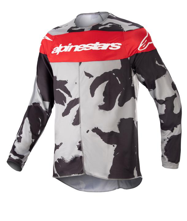 Alpinestars MX23 Youth Racer Tactical Jersey Cast Gray Camo Mars Red