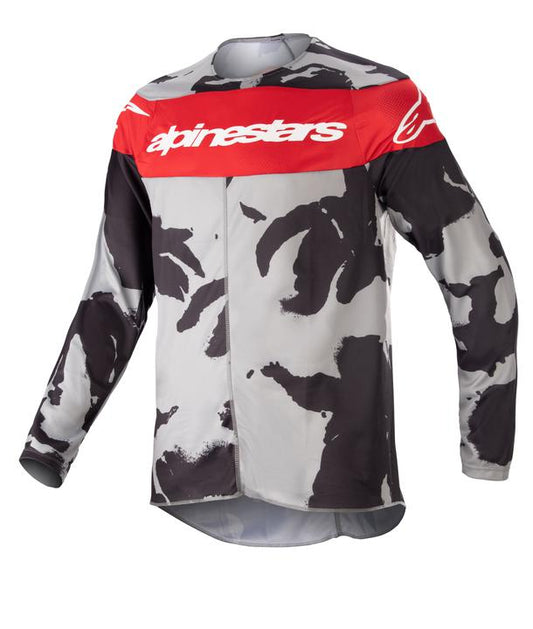 Alpinestars MX23 Youth Racer Tactical Jersey Cast Gray Camo Mars Red