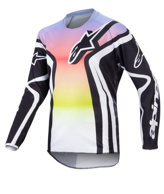 Alpinestars MX23 Youth Racer Semi Jersey - Black / Multicolor