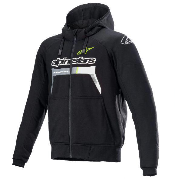 Alpinestars Chrome Ignition Aramid Armoured Hoodie - Black / Yellow