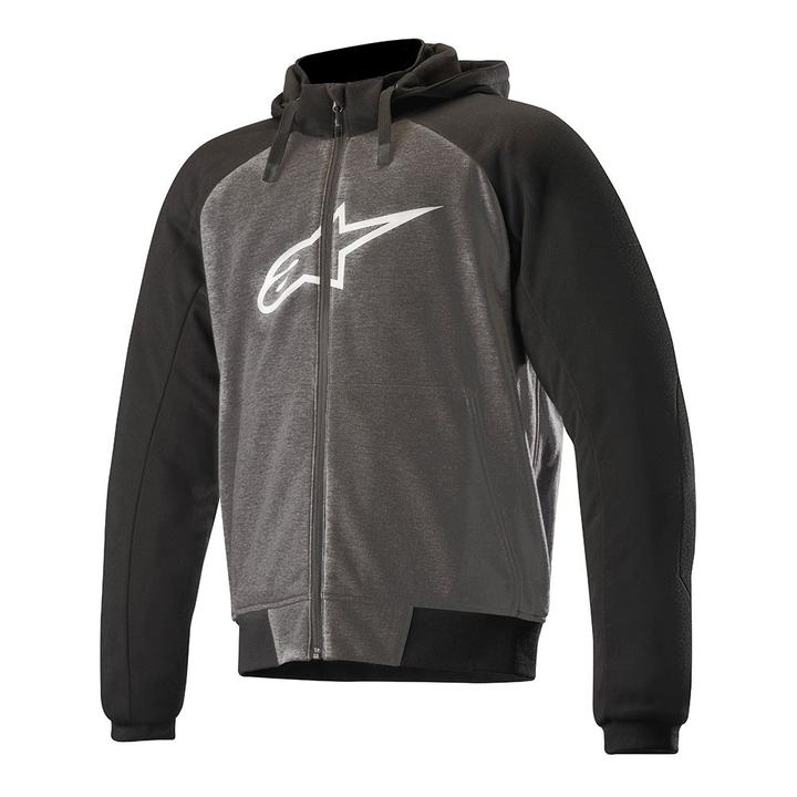 Alpinestars Chrome Sports Aramid Armoured Hoodie - Anthracite / Black / White