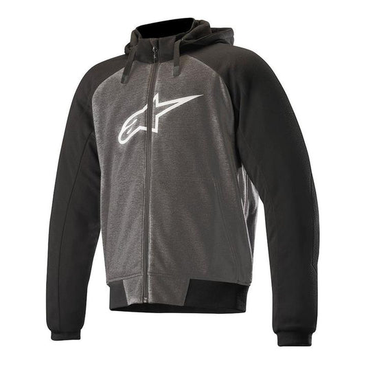 Alpinestars Chrome Sports Aramid Armoured Hoodie - Anthracite / Black / White