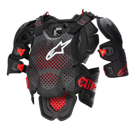 Alpinestars MX23 A-10 Full Chest Protector V2 - Anthracite / Black / Red