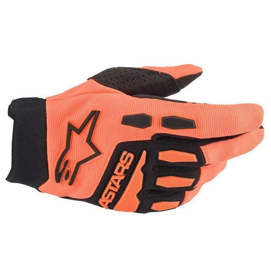 Alpinestars MX25 Youth Full Bore Gloves - Orange / Black