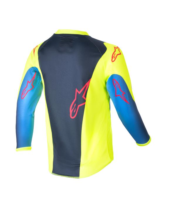 Alpinestars MX24 Kids Racer Hoen Jersey Yellow Blue