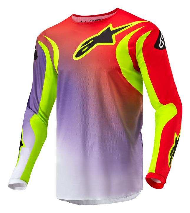 Alpinestars MX24 Fluid Lucent Jersey Red Yellow