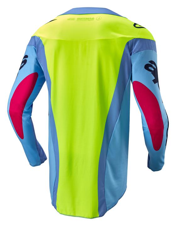 Alpinestars MX24 Techstar Ocuri Jersey Light Blue Yellow