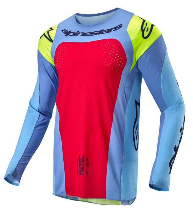 Alpinestars MX24 Techstar Ocuri Jersey - Light Blue / Yellow