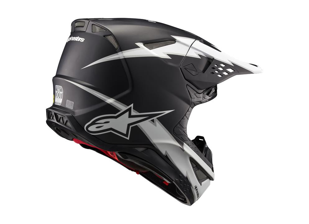 Alpinestars MX24 Sm10 Ampress Helmet Black White