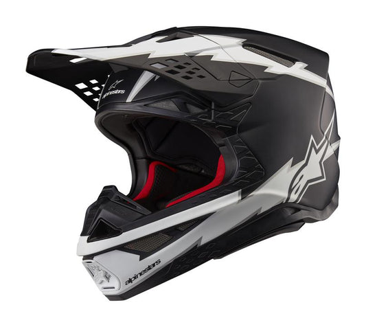 Alpinestars MX24 Sm10 Ampress Helmet Black White