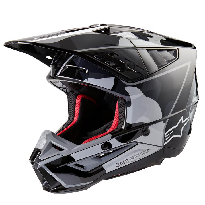 Alpinestars MX24 SM5 Rover Helmet Black Silver