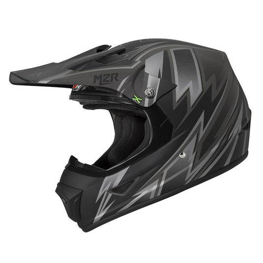 M2R Xyouth Thunder Pc-5F Helmet - Black / Grey