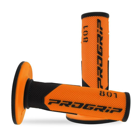 Progrip - Black / Orange Dual Density 801 Half Waffle Grip