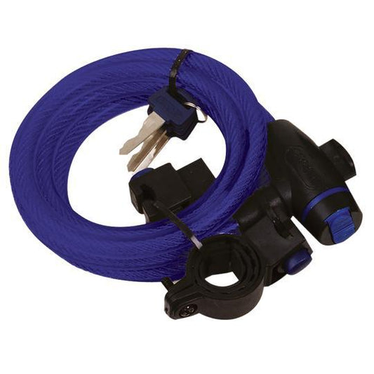 Oxford Cable Lock 1.8m X 12mm Blue