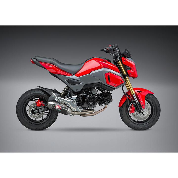 Yoshimura Honda Grom 17-20 Race Mini RS-2 Stainless Full Exhaust, W/ Carbon Fiber Muffler