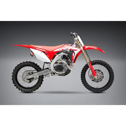 Yoshimura Honda CRF450R/Rx 17-20 RS-9T Stainless Full Exhaust, W/ Stainless Mufflers