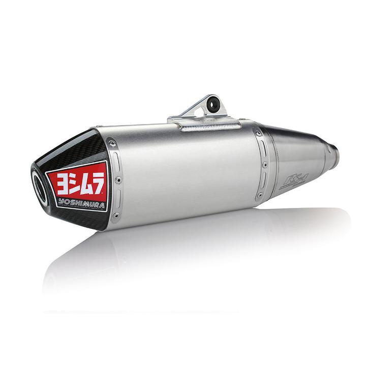 Yoshimura Yamaha YZ250F 14-18/ YZ250Fx/Wr250F 15-18 RS-4 Stainless Slip-On Exhaust, W/ Aluminum Muffler