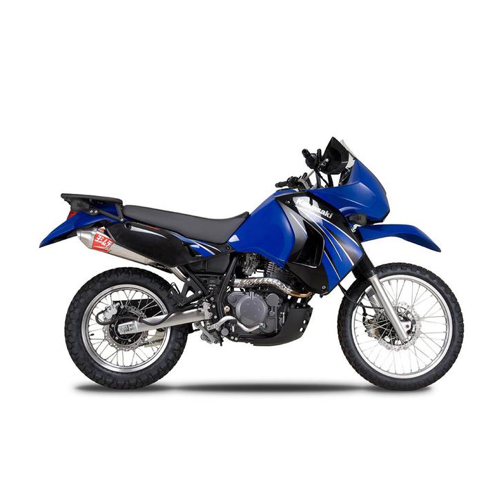 Yoshimura Kawasaki Klr650 03-18 Race RS-2 Stainless Slip-On Exhaust, W/ Stainless Muffler