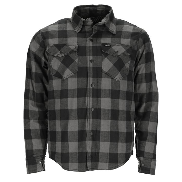 Argon Hatchet Kevlar Armoured Flannel Shirt - Black / Grey