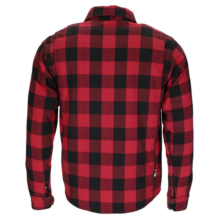 Argon Hatchet Kevlar Armoured Flannel Shirt - Black / Red